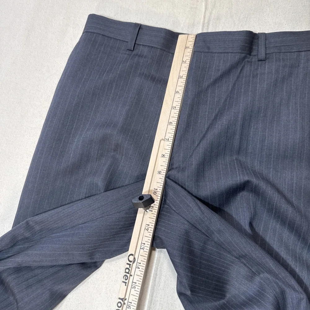 Jos. A. Bank Joseph Slim Fit Suit 41R W32 L31 Charcoal Grey Pinstripe 100% Wool